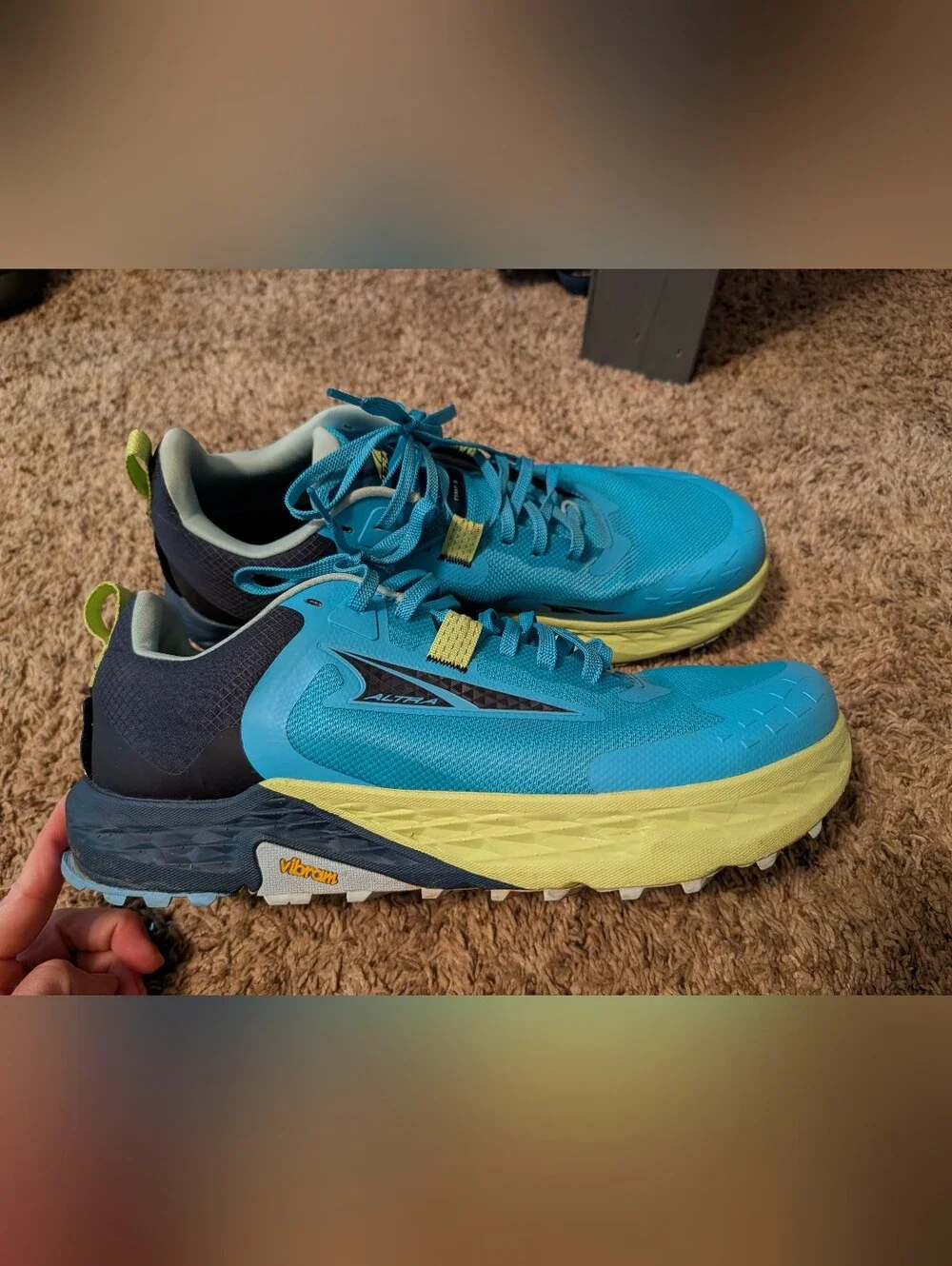 Altra Men's Athletic Shoes in Teal with Green And Navy Accents